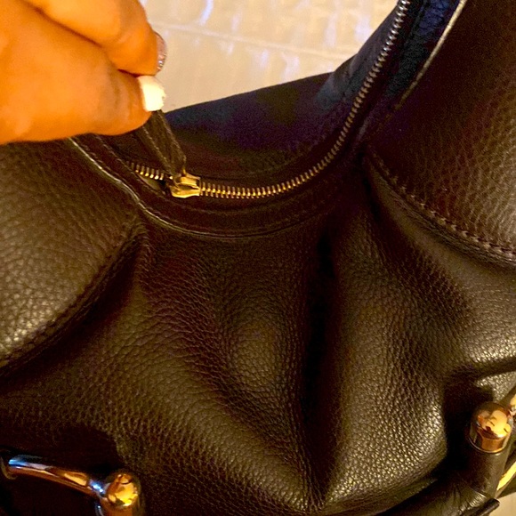 NEW GUCCI LEATHER GG HORSE-BIT SIGNATURE TRIM HOBO!!! BUY IT! 🔥 - Picture 14 of 16